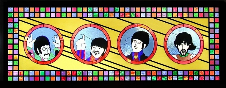 beatles stained glass