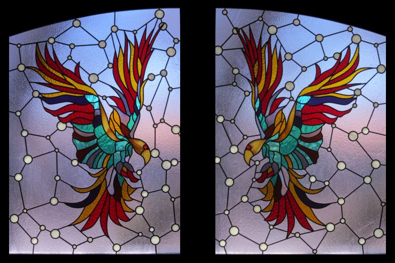 Phoenix stained glass in santa rosa california