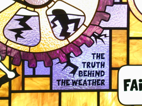weather stained glass